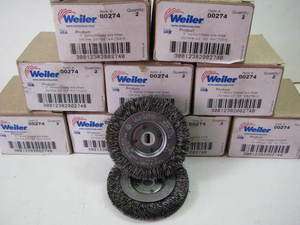 18 Weiler 3 Narrow Crimped Wire Wheels 1/2 3/8 A.H. 12500 Max RPM 