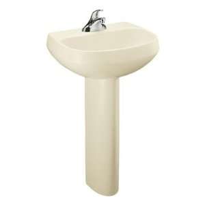   Pedestal Bathroom with Single Hole Faucet Drilling Finish Dune