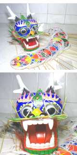 CLASSIC CHINESE HUGE DRAGON KITE 25feet  BULE HEAD  