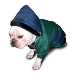  Pooch+plusTM Blue Nylon Winter Coat w/ Hood (Small 8   12 