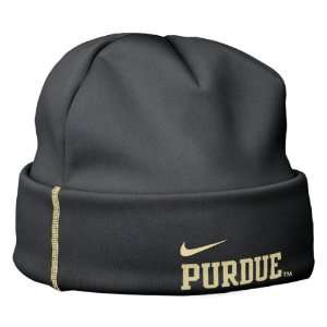   Black Football Sideline Therma FIT Training Knit Hat Sports