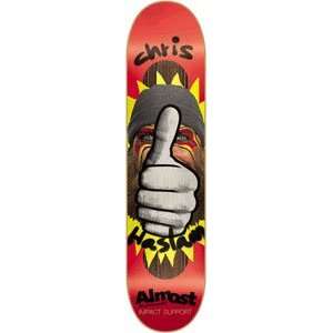  Almost Haslam Thumbs Up Skateboard Deck   8.1 Impact 
