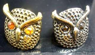 Wholesale 36Pcs Mixed Owl Crystal Rhinestone Vogue Ring  