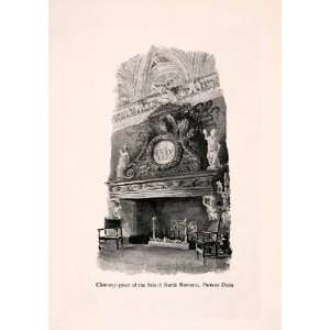   Palazzo Doria Genoa Art   Original Halftone Print
