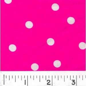  60 Wide Nylon/Lycra Swimwear   Pink Polka Dot Fabric By 