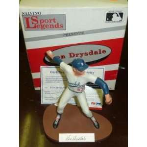  Don Drysdale Signed Salvino Figurine PSA COA Dodgers   MLB 