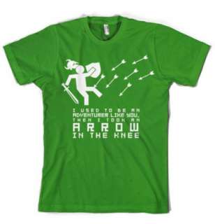   An Adventurer Then I Took An Arrow Skyrim Meme Gamer Graphic T Shirt