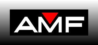 AMF 9 Wide Logo Bumper Sticker Decal  