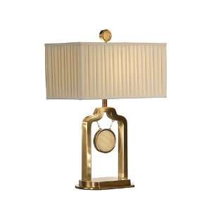   Lamps 22306 Stone 1 Light Table Lamps in Antique Patina On Cast Brass