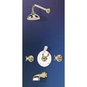  Barber Wilsons Faucets TT3450WN 7 Wall Tub Spout Polished 