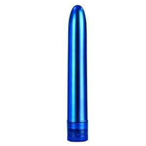  Shimmering blue 6 inch waterproof, multi speed massager 