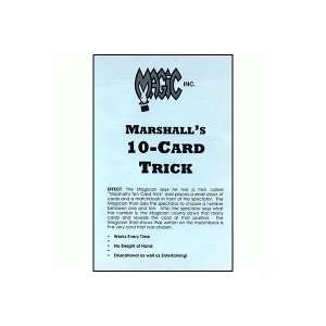  Marshalls Ten Card Trick Toys & Games