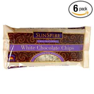 Sunspire Whit Chocolate Baking Chips, 10 Ounce Unit (Pack of 6 