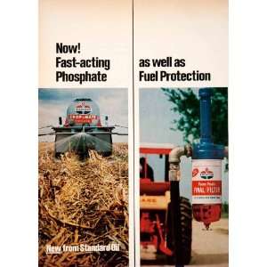  1969 Ad AMOCO American Standard Oil Logo Farm Fuels Filter 