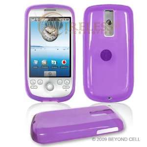  Clear Light Purple Transparent Smart Touch Silicone Cover 