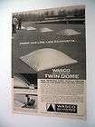 Wasco Twin Dome Skydome Skylight 1961 print Ad