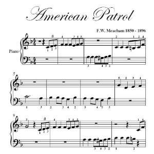  American Patrol FW Meacham Beginner Big Note Piano Sheet 
