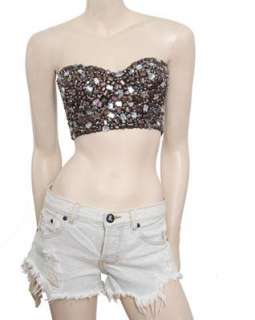 ONE TEASPOON EMBELLISHED BUSTIER sz 6 SOLD OUT RRP $189.95  