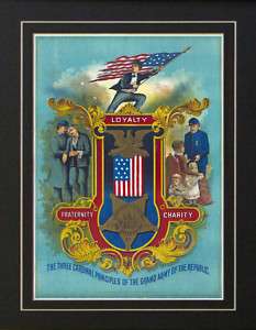 GAR Grand Army of the Republic Civil War Veteran Poster  