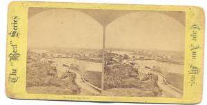 Cape Ann Mass   RIVERDALE & RIVER   Stereoview  