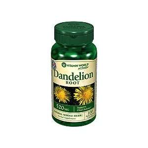  Dandelion Root 520 mg. 100 Capsules Health & Personal 