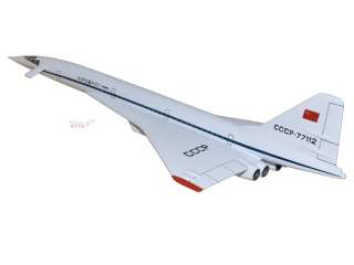 Tupolev TU 144 Aeroflot Wood Desktop Airplane Model  