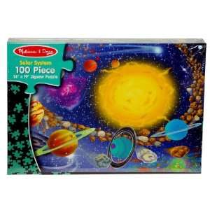    Melissa & Doug Solar System 100 Pieces Jigsaw Puzzle Toys & Games