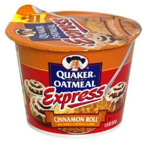 Quaker Express Instant Oatmeal, Cinnamon Roll 1.9 oz  Fresh