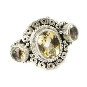  Ring silver Heaven citrine.   Taille 54 Jewelry