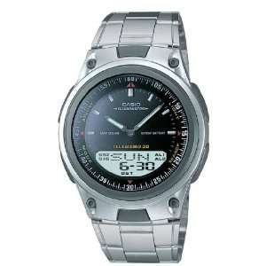 New Casio Ana Digi Dual Time Data Bank Watch with World Time, Alarm 
