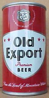 OLD EXPORT BEER Bank Top Can, Cumberland, MARYLAND 1974  