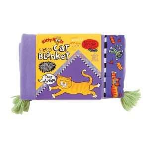  Fat Cat Kitty Hoots Fleecy Cat Blanket Purple Pet 