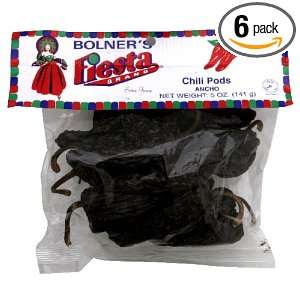 Fiesta Ancho Chili Pods, 5 Ounce (Pack Grocery & Gourmet Food