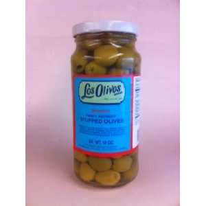 Los Olivos Anchovy Stuffed Olives  Grocery & Gourmet Food