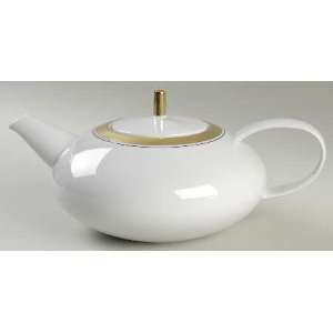  Vista Alegre Domo Gold Tea Pot & Lid, Fine China 