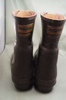 Hodgeman Steel Toe Green Rubber tall 9 Mens Work Boots  