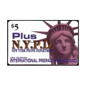 Collectible Phone Card $5. Plus NYPD (New York Phone Dept) Statue of 