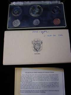 1974 Republic of Panama 6 Coin Proof Set  
