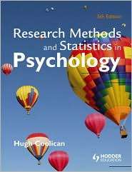 Research methods and Statistics in Psychology, (0340983442), Coolican 