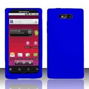 com PREMIUM Blue Silicon Skin Case For Motorola Triumph WX435 (Virgin 