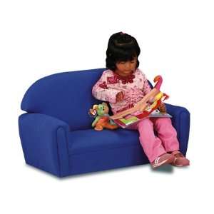 Infant Toddler Dura Care Funky Overstuffed Sofa Blue/Red by Brand New 