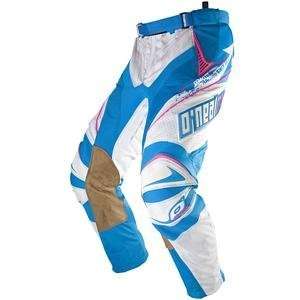 Neal Racing Hardwear Vented Pants   2009   34/White/Cyan Stripes
