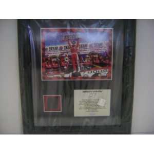 KASEY KAHNE PLAQUE W/TIRE PEICE RACE WIN TEXAS Everything 