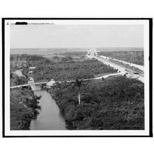  Drainage canal,Everglades,Miami,Fla.