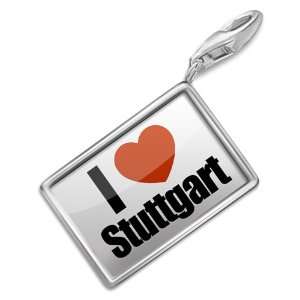 FotoCharms I Love Stuttgart  Germany, Europe   Charm with Lobster 