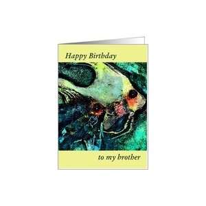 Angelfish Happy Birthday Brother Card Health & Personal 