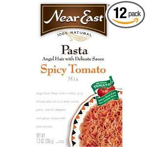 Near East Spicy Tomato Angel Hair Pasta Mix, 7.3 Ounce Boxes (Pack of 