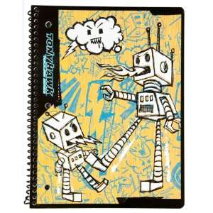   Hawk Notebook, 60CT, Wide Rule, Robot Design (72593)