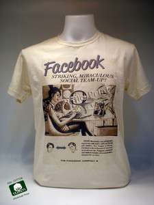   Vintage Facebook Unisex mens womens Size S M L XL Handmade Tee T shirt