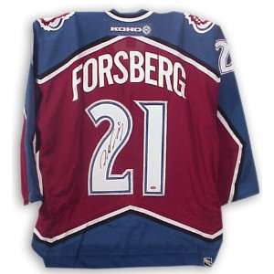  Peter Forsberg Avalanche Autographed Jersey Sports 